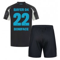 Maglia Calcio Bayer Leverkusen Victor Boniface #22 Terza Divisa Bambino 2024-25 Manica Corta (+ pantaloncini)